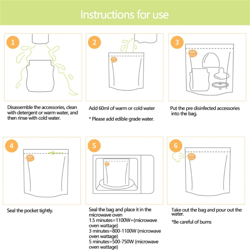 10 Sheets/set Reusable Microwa - огляд і ціна Zwitsal Baby Products